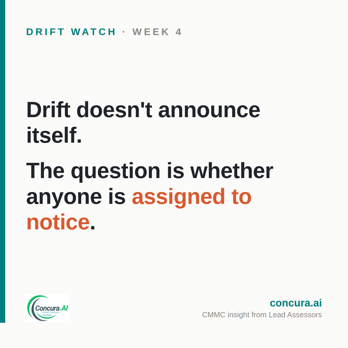 Drift Watch week 4 card