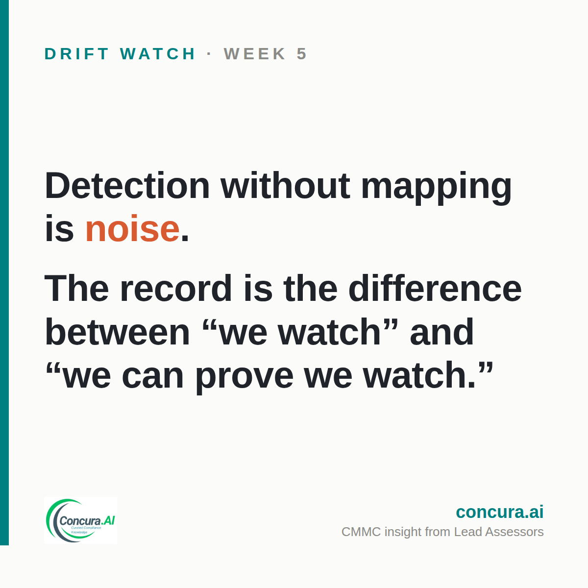 Drift Watch week 5 card