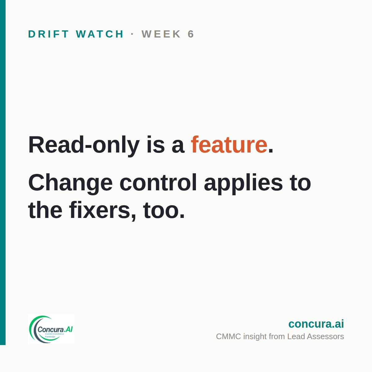 Drift Watch week 6 card