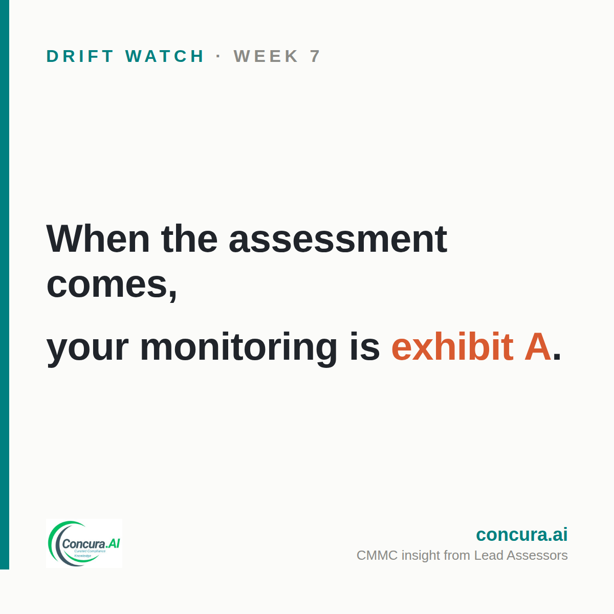 Drift Watch week 7 card